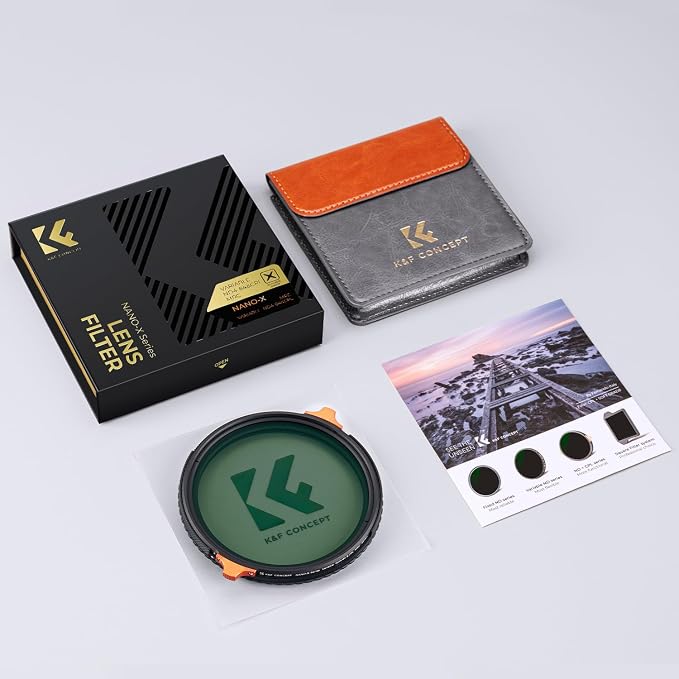 K&F CONCEPT 62mm ND4-64 ND Lens Filter Variable & CPL Polarizers Filter 2-in-1 - Image 8