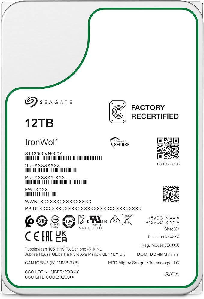 Seagate 12TB IronWolf NAS SATA Hard Drive 6Gb/s 256MB Cache 3.5-Inch Internal - Image 5