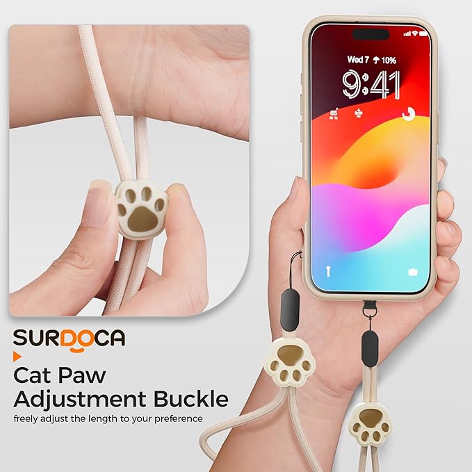 SURDOCA Adjustable Phone Lanyard, Camera Wrist Strap, Nylon Wrist Lanyard - Image 3
