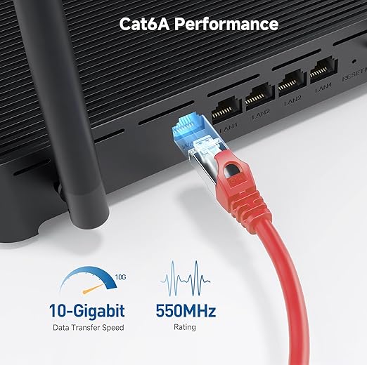 Cable Matters 10Gbps Snagless Shielded Cat 6A Ethernet Cable - 75ft - Image 4