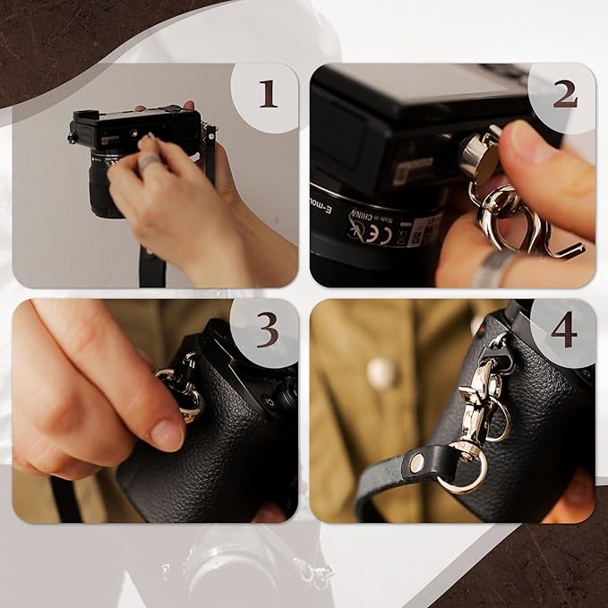 C Coiro Leather Camera Strap Crossbody - Image 4