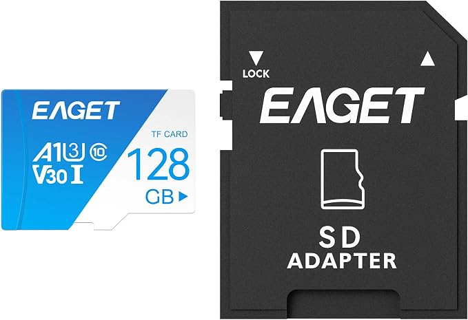 EAGET 1-Pack 128GB TF Memory Card Up to 100MB/s Read - Image 9