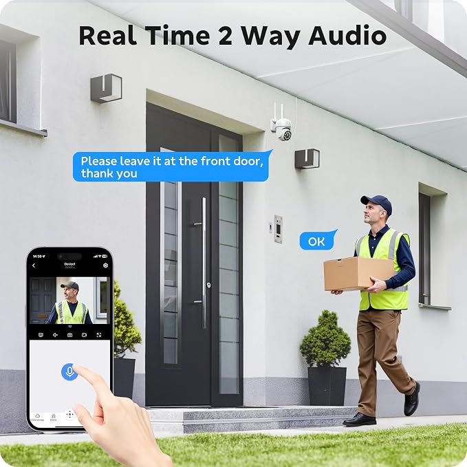 CAMCAMP Home Security Camera System 8 PTZ Cameras Wireless Outdoor 16CH NVR | - Image 7