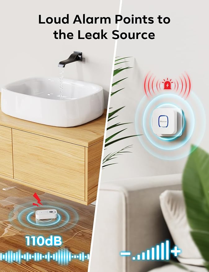 MAXCIO Wi-Fi Water Leak Detector, Smart Water Wireless Sensor - Image 6