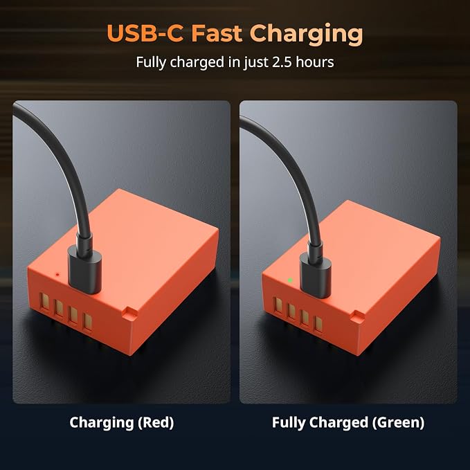 SMALLRIG NP-W126S Battery, 1050mAh Replacement USB-C Battery - Image 7