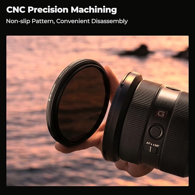 K&F CONCEPT 43mm Variable ND Lens Filter ND2-ND400 18 Multi-Layer Coatings - Image 6