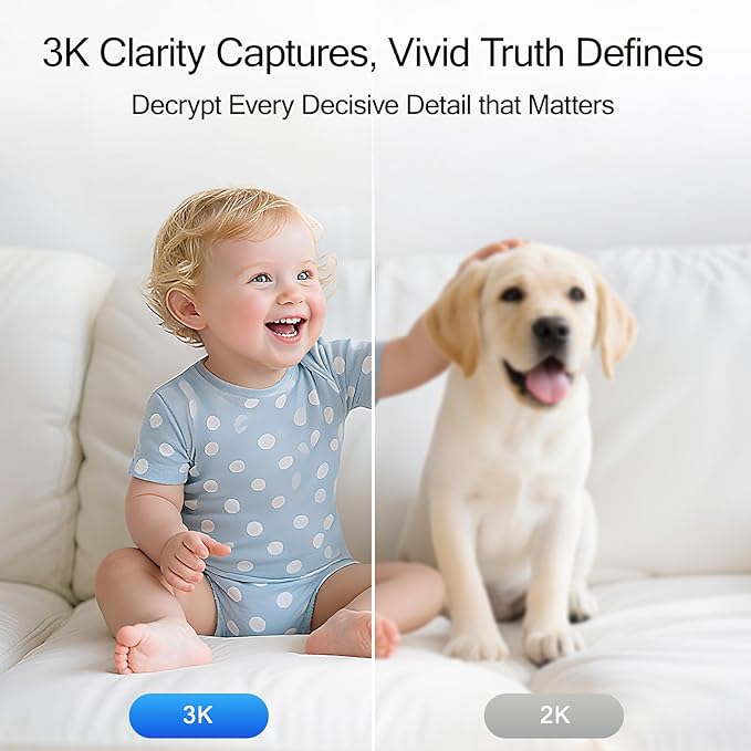 5G Security Camera Indoor 2-Pack, No-Monthly-Fee AI Tracking Facial Recognition - Image 3