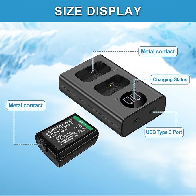 NP-FW50 1500mAh Rechargeable Lion Battery - Image 7