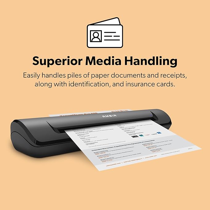 Ambir TravelScan Pro 600 Simplex Document Scanner and Card Scanner - Image 3