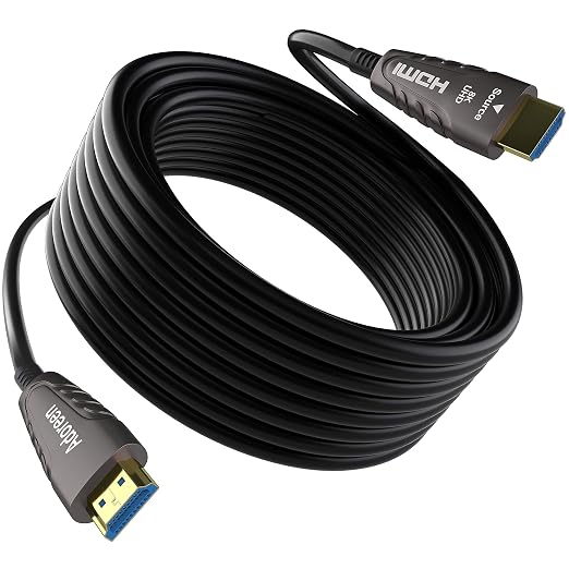 Adoreen 8K Fiber Optic HDMI 2.1 Cable 100 Feet, Active Optical HDMI Cord by Adoreen