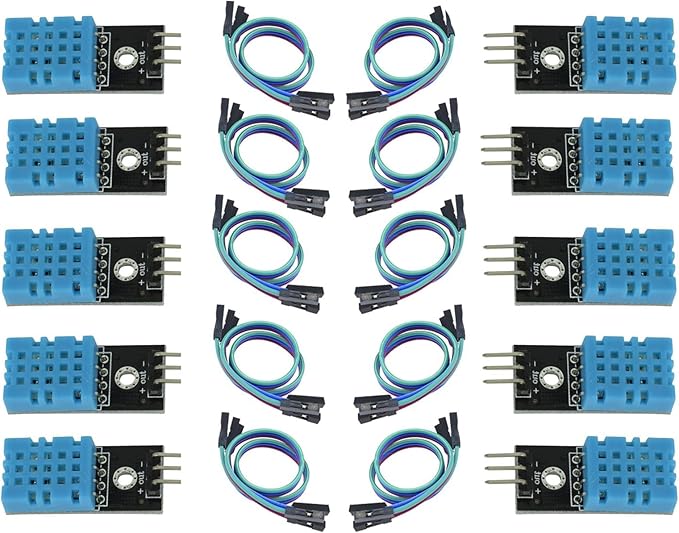 10 packs DHT11 Humidity Sensor Module, Digital Temperature and Humidity Sensor by hiBCTR