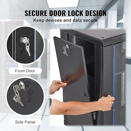 VEVOR 15U Wall Mount Network Server Cabinet, Server Rack Cabinet Enclosure - Image 5