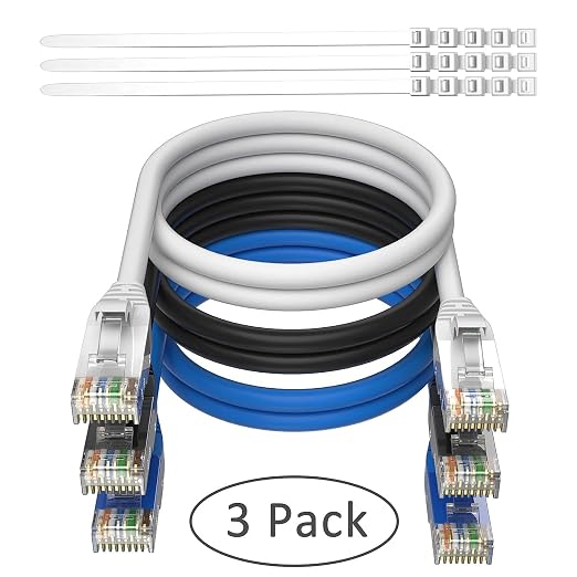 Adoreen Cat 6 Ethernet Cable 3 Ft-3 Pack, High Speed Short Patch Cables Network - Image 6