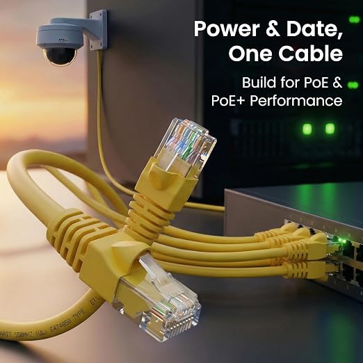GEARit Cat 6 Ethernet Patch Cable 5 ft Yellow Cat6 Patch Cables 5ft - Image 7