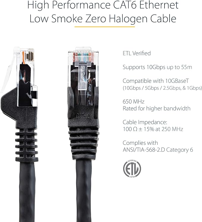 StarTech.com 6in CAT6 Ethernet Cable - Image 2