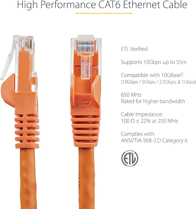 StarTech 3ft CAT6 Ethernet Cable - Image 2