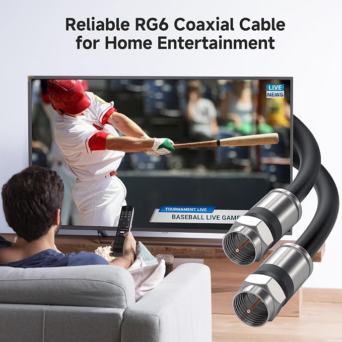 Cable Matters RG6 Coaxial Cable - 15ft - Image 2