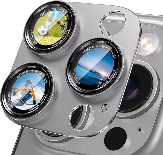 CACOE Camera Lens Protector for iPhone 14 Pro/14 Pro Max/16 Pro/16 Pro Max by CACOE
