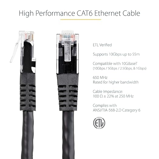 StarTech 25ft CAT6 Ethernet Cable - Image 2