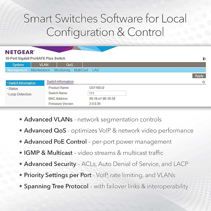 NETGEAR 24-Port Gigabit Ethernet Smart Switch - Image 3