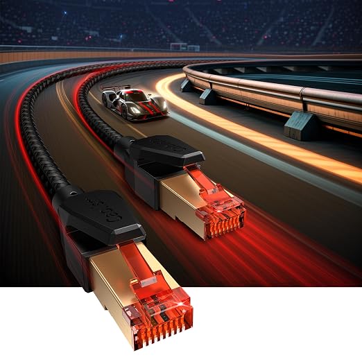 Cat 8 Ethernet Cable 65 FT, Heavy Duty High Speed LAN Network Cable RJ45 40Gbps - Image 3