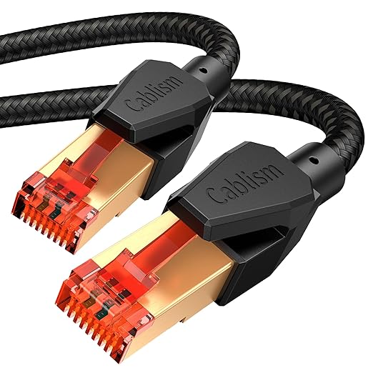 3FT-2Pack Cat 8 Ethernet Cable Short, Heavy Duty High Speed LAN Network Cable by Unknown