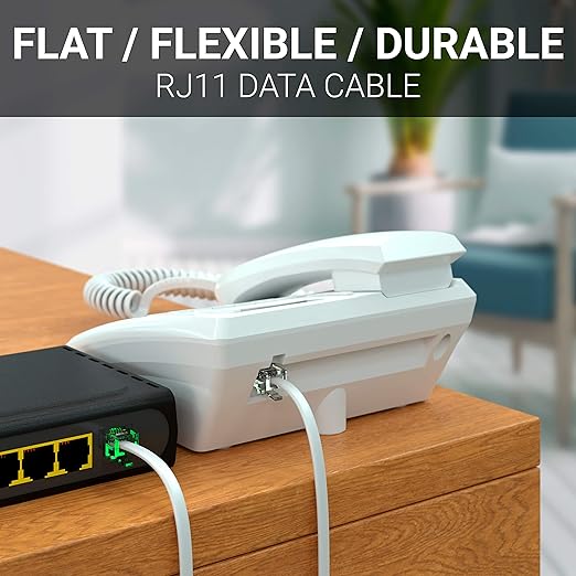 G-PLUG 3FT RJ11 Cable Phone Cord - Image 2