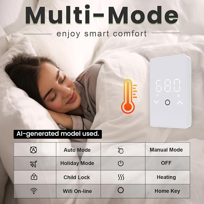 MAXKOSKO 2Pcs WiFi Smart Thermostat - Image 4