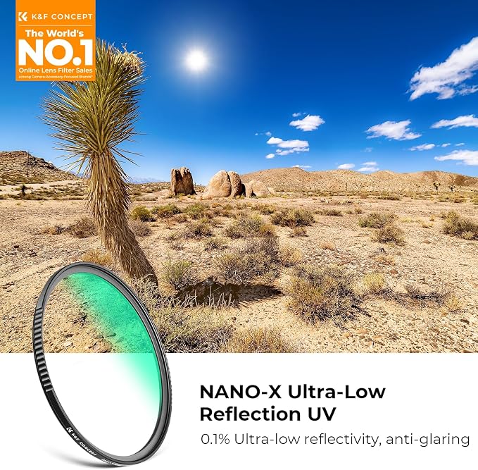 K&F CONCEPT 52mm Ultra-Low Reflectivity MCUV Lens Protection Filter 28 - Image 2