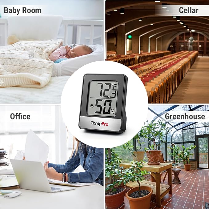 ThermoPro TempPro TP49 2 Pieces Digital Hygrometer Indoor Thermometer Humidity - Image 8
