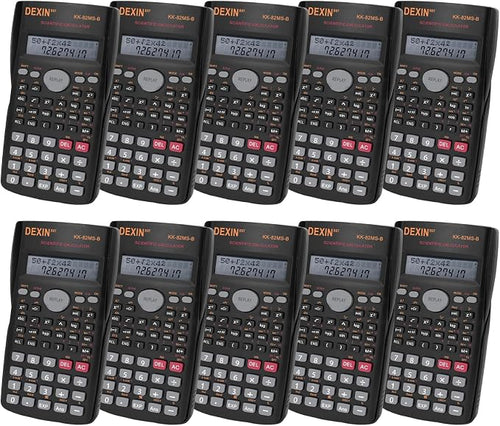 10 Pack Engineering Scientific Calculators, 2-Line Display Function Calculator by Riccioney