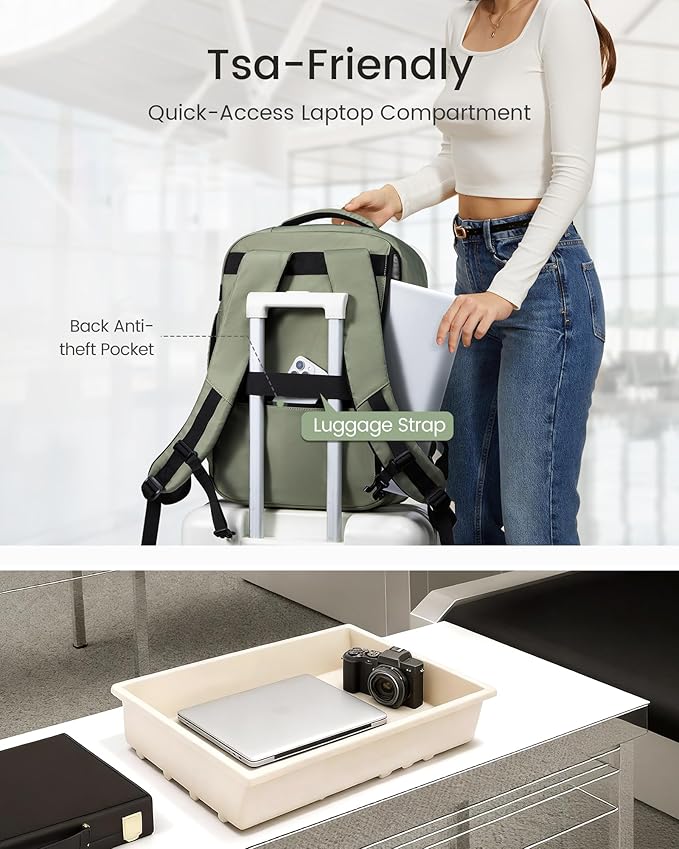 LOVEVOOK 50L Travel Backpack for Women, Airline Approved Carry On Luggage - Image 6