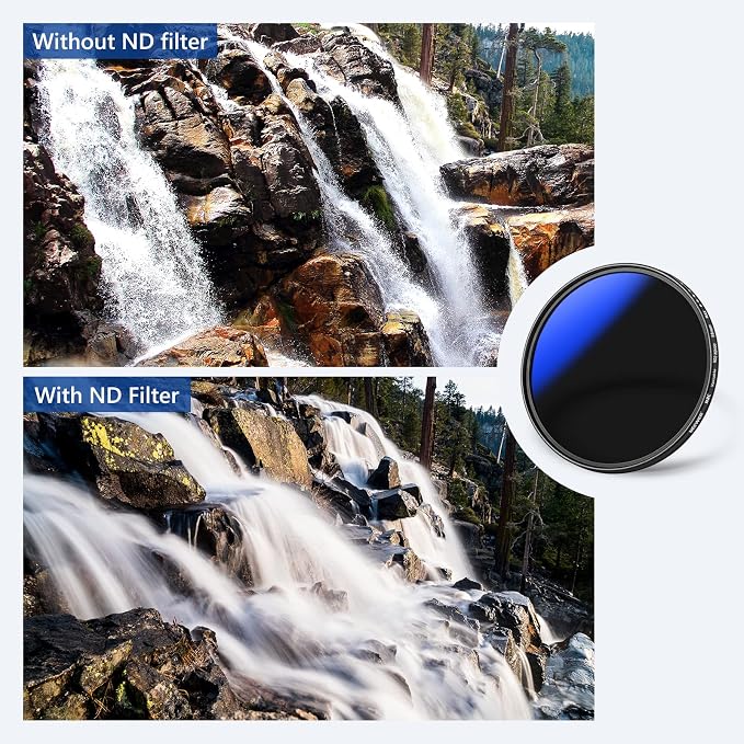 NEEWER 58mm Variable ND Filter ND2-ND400, Neutral Density Filter, Water and - Image 8