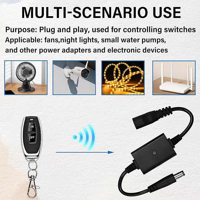 Wireless Remote Control Switch, Operating on DC 3.6V - 24V - Image 7