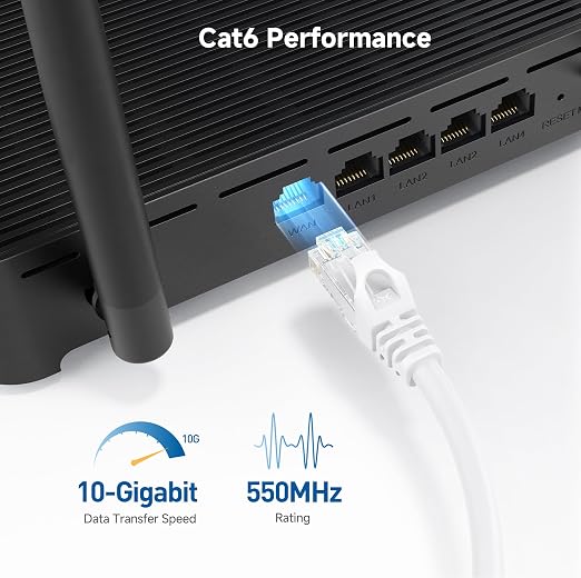 Cable Matters 10Gbps Snagless Cat 6 Ethernet Cable - 5ft - Image 3