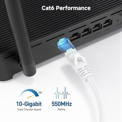 Cable Matters 10Gbps Snagless Cat 6 Ethernet Cable - 4ft - Image 3