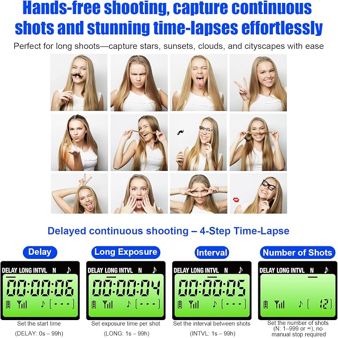 for Sony Cameras Wireless Rechargeable Timer Shutter Release Remote Control - Image 5