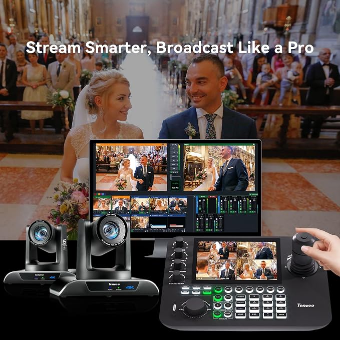 Tenveo 4K NDI PTZ Camera AI Humanoid & Face Auto-Tracking HDMI/USB3.0/LAN 20X - Image 8