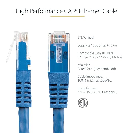 StarTech 1ft CAT6 Ethernet Cable - Image 2
