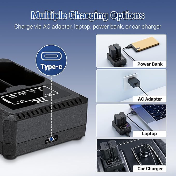 JJC BLH-1 Battery Charger USB Dual Slot - Image 5