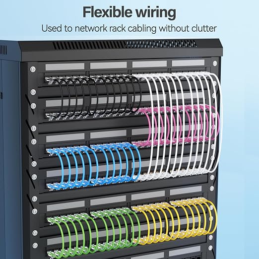 Cat6 Slim Patch Cables 0.5 Feet 10-Pack Yellow, Cat6a Patch Cables 10Gbps - Image 6
