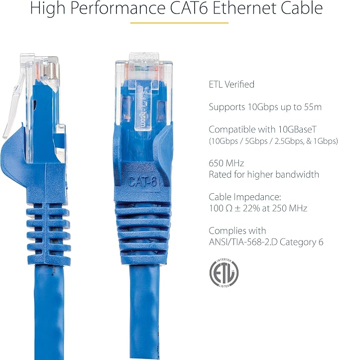 StarTech.com 5 ft. CAT6 Ethernet Cable - Image 2