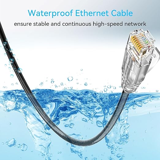 Cat6a Ethernet Cable Slim 150ft Outdoor&Indoor, 28AWG Pure Copper Cat6 Internet - Image 6