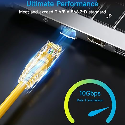 Cat6 Ethernet Patch Cable 5 ft, Cat6 Patch Cable - Image 2