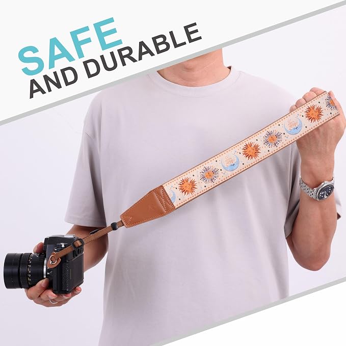 Padwa Lifestyle Tan Sun God Camera Strap - Image 4