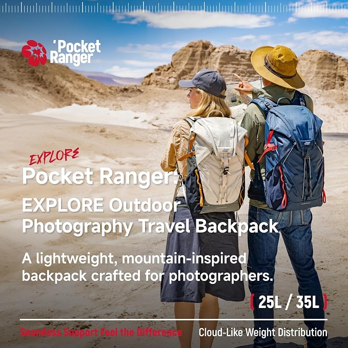 VSGO Pocket Ranger Expandable 25-33L Photography & Outdoor Backpack – - Image 3