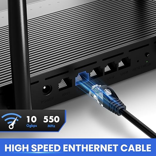 Cat 6 Ethernet Cable 150 ft, 10Gbps High Speed Ethernet Cable, Outdoor&Indoor - Image 2