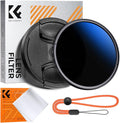K&F CONCEPT 46mm Variable ND Camera Lens Filter ND2-ND400 + Filter Cap + by KFCONCEPT