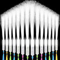 SHQDD 200 PCS White Fiber Optic Wands, Neon Party Supplies, LED Fiber Wands by SHQDD