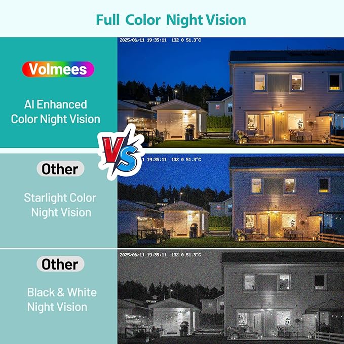 2K Window Mount Security Camera, Full Color Night Vision WiFi Indoor Camera - Image 3
